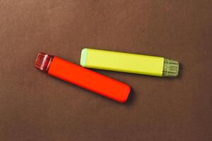 Nicotine disposable electronic cigarette, replacing cigarettes with tobacco. photo