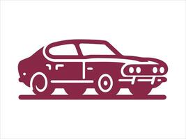 a car icon on a white background vector