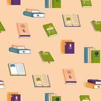 Seamless Books Pattern Illustration vector
