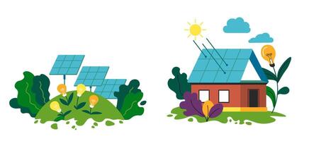a Solar Energy Implementation vector