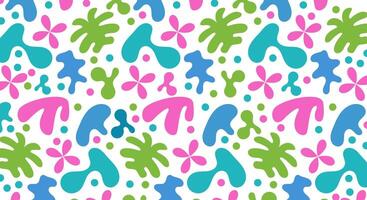 Colorful matisse pattern background vector
