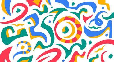 Abstract colorful organic shapes background vector