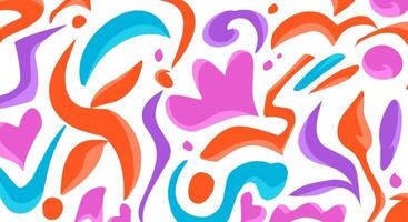 Abstract colorful organic shapes background vector