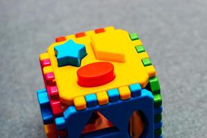 Children's colorful details designer for early development. photo