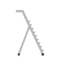 Folding ladder on white background. Folding ladder . vector