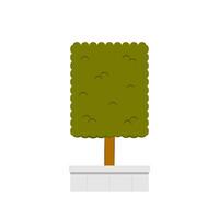 Tree cartoon . Tree on white background. vector