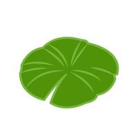 Lily pad icon. Lily cartoon on white background. vector