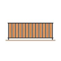 Wooden railing. Railing . railing on white background. wallpaper. free space for text. copy space. vector