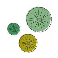 Lily pad . Lily pad logo design. vector