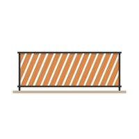 Wooden railing. Railing . railing on white background. wallpaper. free space for text. copy space. vector