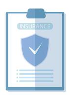 Modern Insurance Flat Design Perfect for Various Financial Applications, Isolated on White Background.jpg vector