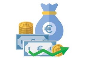 Insurance and Investment Flat Design Ideal for Various Financial Applications, Isolated on White Background vector