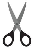 Scissors Flat Design, Ideal for Various Applications, Isolated on White Background vector