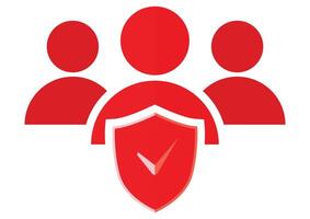 Safety insurance icon flat design isolated on white background vector