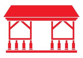 Veranda Icon Flat Design Isolated on white background vector