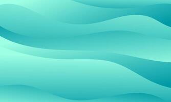 wave pattern background with bright turquoise gradient color vector