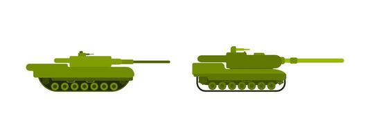 two variants of one tank new weapon style vector