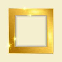 Elegant Gold Photo Frame with square shape vector