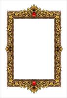 Classic and luxury vintage style pattern frame design vector