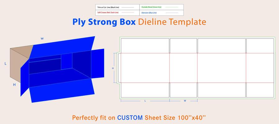 Ply Strong 28 x 16 x 17 Inches Large Size Heavy Duty Carton Box