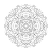 Ethereal Enigma Mandala Coloring Book Page for kdp Book Interior vector