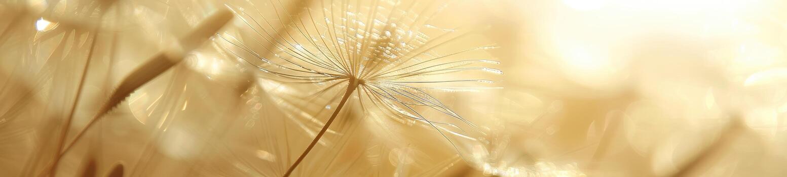 Arte Nouveau diente de león en beige marrón tonos foto