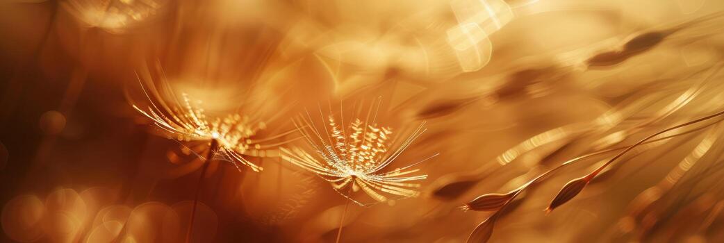 Arte Nouveau diente de león en beige marrón tonos foto