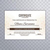 Ornamental diploma certificate template design vector