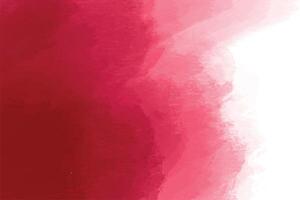 Abstract red brush stroke watercolor texture background vector