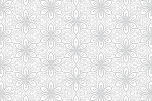 Modern floral pattern on a white background vector