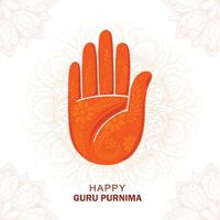 Guru purnima day of honoring celebration background vector