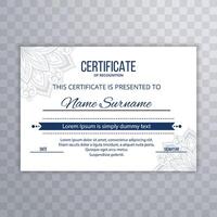 Certificate appreciation or certificate template design vector