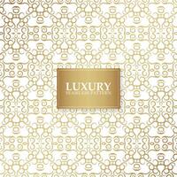 Gold Lines Ornament Geometric Seamless Pattern vector