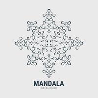 Mandala flat background design template vector