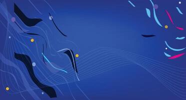 Abstract Background illustration, Blue Banner Background luxurious design vector