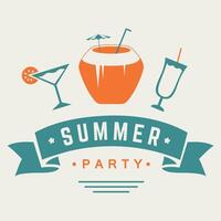 Summer hand-drawn brush letterings. Holiday typography hello summer, summer camp, welcome to summer paradise, the best beach party holiday, beach party vector