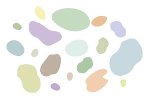 Set of Liquid shapes, Abstract organic elements. Different blotch shapes collection. Speech bubbles in different shapes and colors isolated on white background. Design elements Illustration. vector