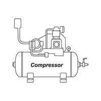 Compressor icon design vector