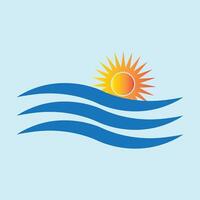Sunset icon design vector