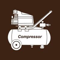 Compressor icon design vector