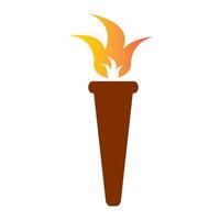 torch icon design vector