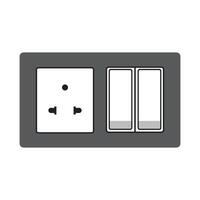 Electric switch icon design vector