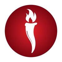 torch icon design vector