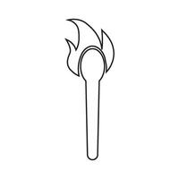 torch icon design vector