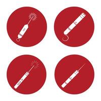Laser pointer icon vector