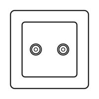 electrical socket icon design vector