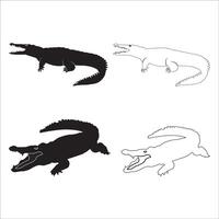 Crocodile icon design vector