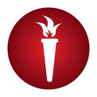 torch icon design vector