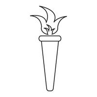 torch icon design vector