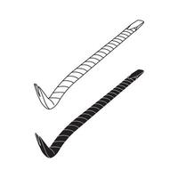 crowbar image design vector